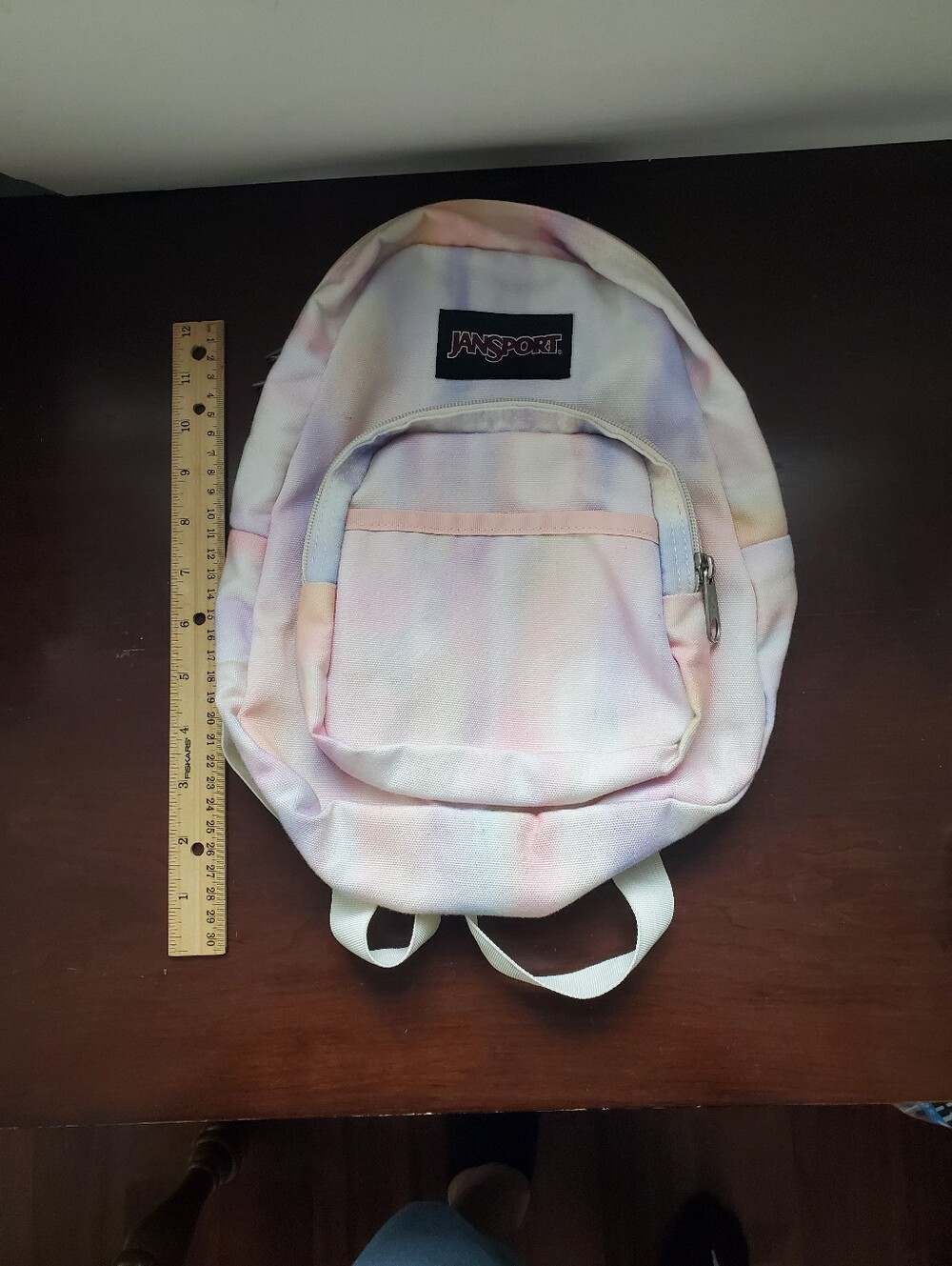 Jansport Pastel Tie-Dye Mini Backpack in Pink, Blue, Cream Preowned
